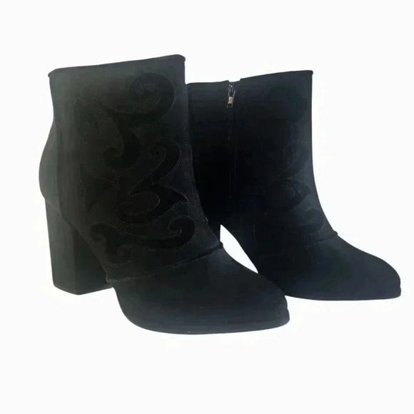 Cloudwalkers Black Faux Suede Ankle Boots Womens 10W - Picture 7 of 11